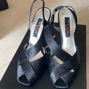 Black Peep-toe Dress Heels